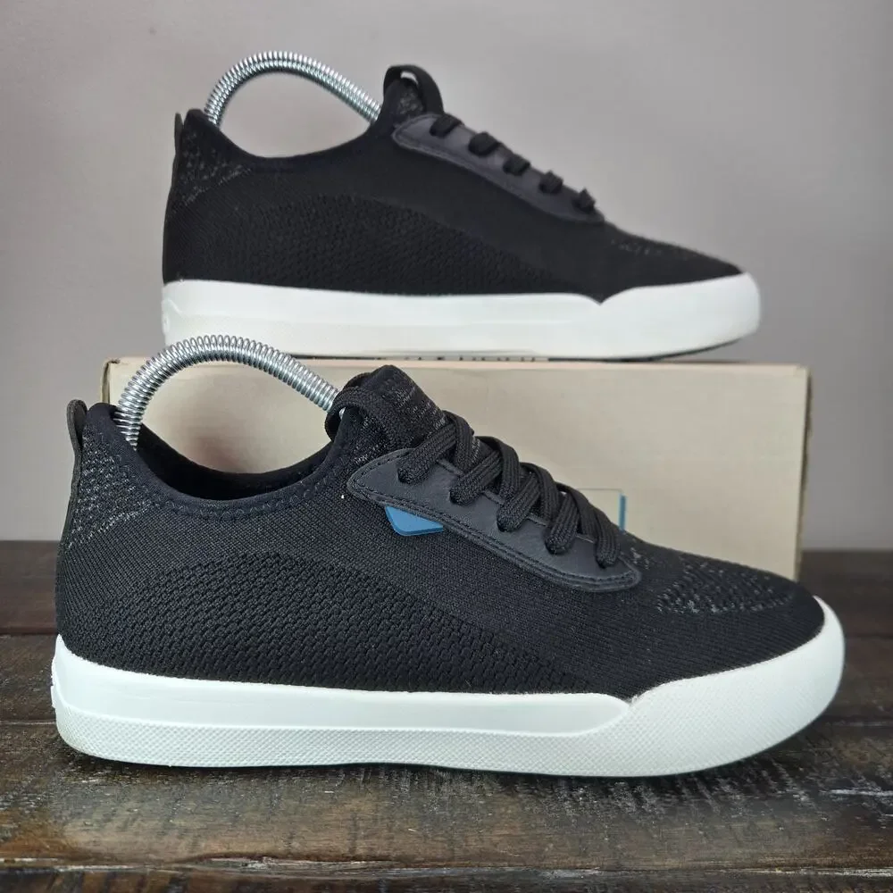 Vessi Weekend Sneaker Womens Size 8 Waterproof Shoes Asphalt Black White Mens 7